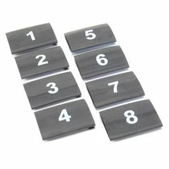 Top 10 ???? DEI Wire Markers - 8 Pc Set Numbered 1-8 - Black - 10849 ✔️